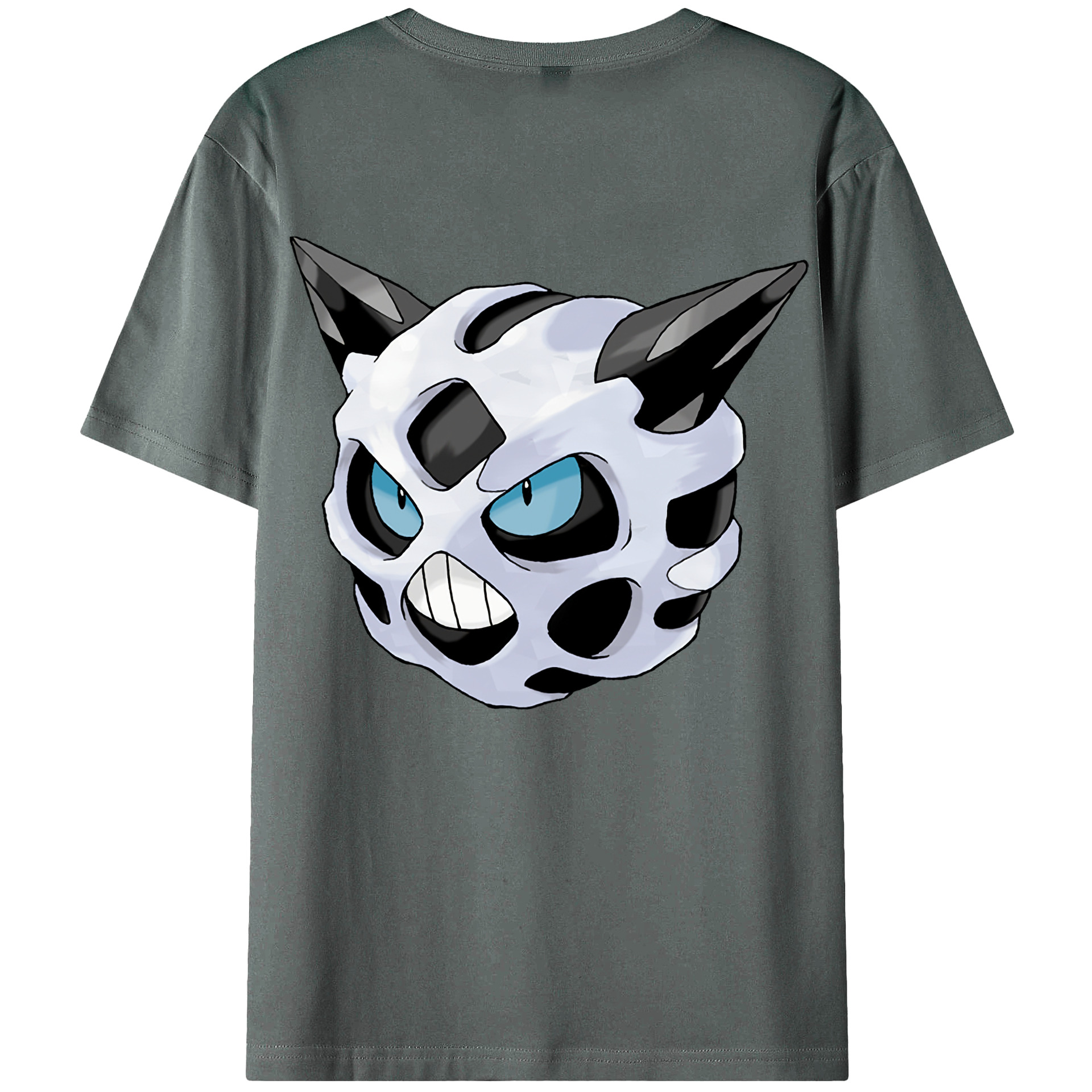 （画像用） ポケットモンスター Pokémon 綿100％ メンズ半袖Tシャツ（バックプリント） 通気性